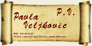 Pavla Veljković vizit kartica